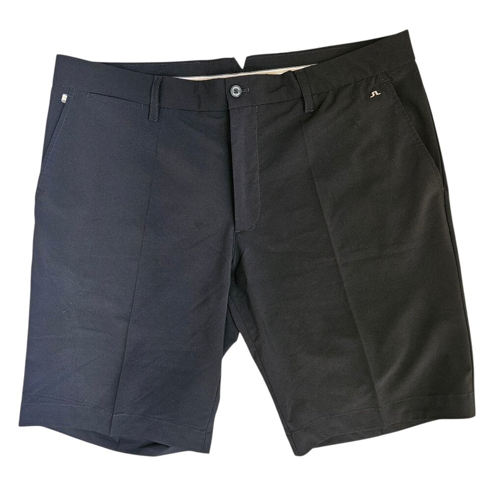 J. Lindeberg Eloy Micro Stretch Men's Shorts SZ 36 Black 10” Inseam Golf Preppy